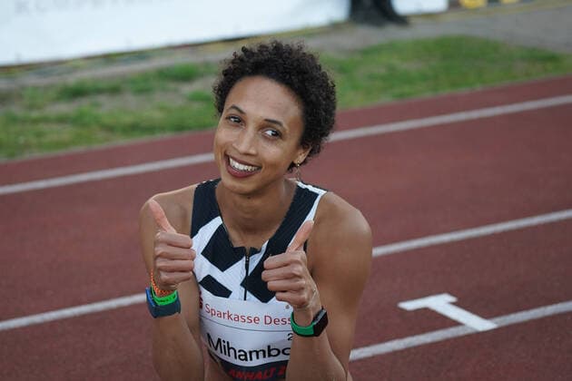 Athletics, athletics, 23 International Athletics Meeting Dessau, Anhalt 2021, 21 05 2021, Paul Greifzu Stadium Dessau, ,Long Jump Women, Malaika Mihambo, Germany