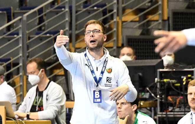 Handball, men, season 2020 2021, 1 Bundesliga 32 matchday , Füchse Berlin HC Erlangen, coach Jaron Siewert Füchse Berlin , 30 05 2021, Copyright: xSebastianxRäppoldx xMatthiasxKox