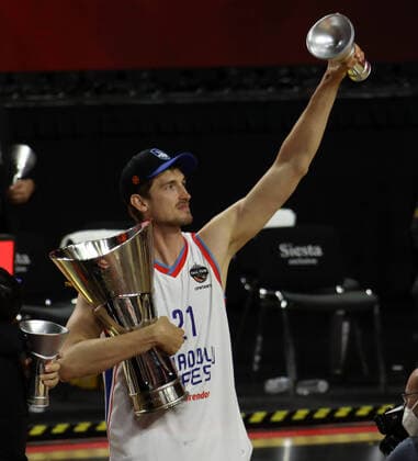 Basketball Turkish Airlines EuroLeague Final FC Barcelona Anadolu Efes Istanbul Lanxess Arena Cologne Germany 30 05 2021 Tibor Pleiss Anadolu Efes Istanbul
