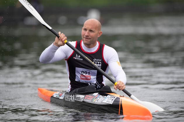 Ronald RAUHE KC Potsdam Canoe K1 of the men, action, The finals 2021 in the disciplines canoe, SUP, canoe polo from 03 06 06 2021 in Duisburg,