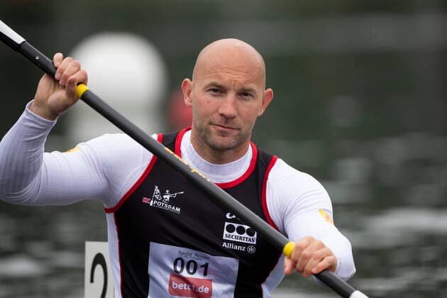 Ronald RAUHE KC Potsdam Canoe K1 of the men, Action, The Finals 2021 in the disciplines Canoe, SUP, Canoe Polo from 03 06 06 2021 in Duisburg, Â