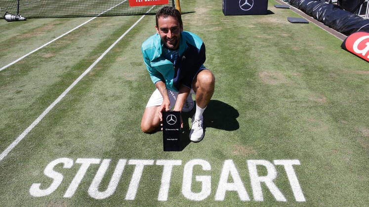 Stuttgart , Tennis MercedesCup 2021 , Final , Winner Marin Cilic CRO