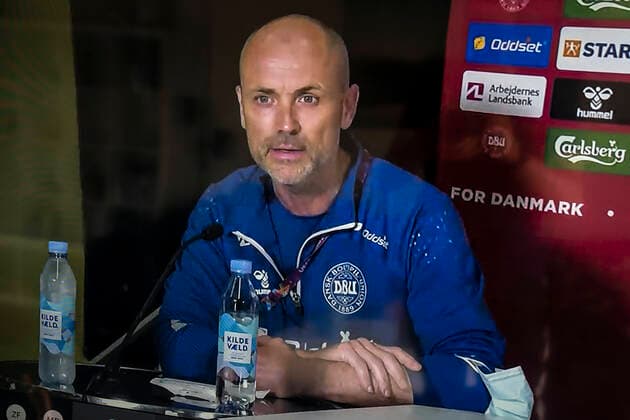 Laege Morten Boesen during digital press conference from the EC national team camp in Elsinore on Sunday 13 June 2021, Denmark  Copyright: RitzauxScanpix MadsxClausxRasmussenx cop110 spdk20210613-161741-L