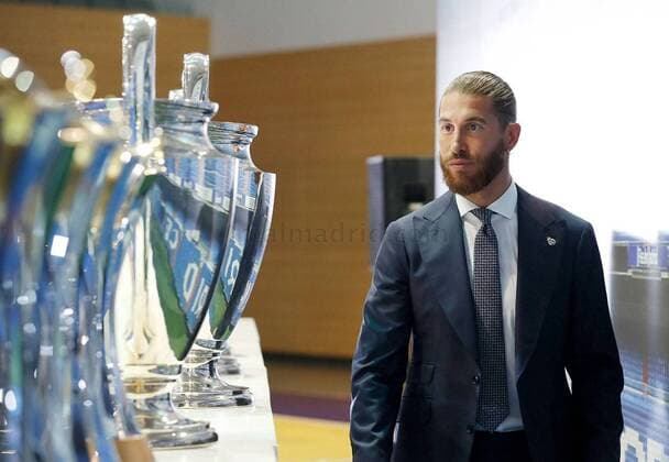 Tribute act and farewell to Sergio Ramos Real Madrid City hosted the act of tribute to Sergio Ramos, club legend who says goodbye after 671 official matches and 101 goals scored Madrid, June 17, 2021 In Picture Sergio Ramos Real Madrid Cordon Press Images will be for editorial use only Mandatory credit Real Madrid Cordon Press  xx xx
