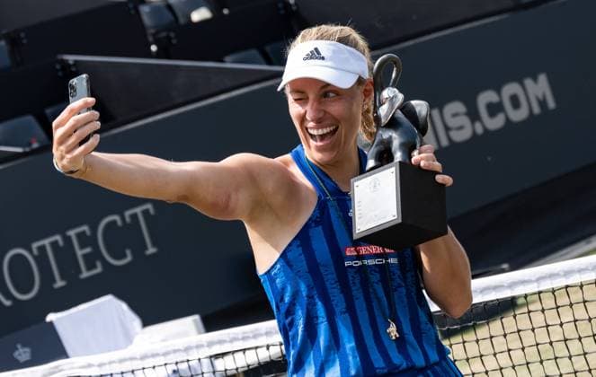 2021 WTA Bad Homburg Open Angelique Kerber GER wins final against Katerina Siniakova CZE Photo Sportfoto Zimmer Daniel Maurer
