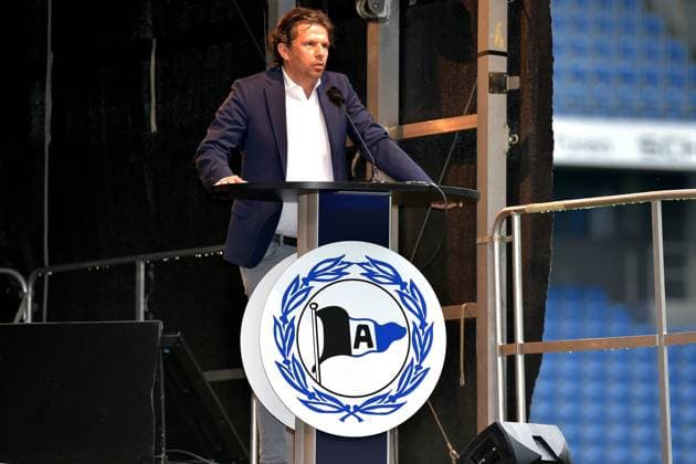 28 06 2021 pmk NE145360 Football Men Bundesliga Season 2021 2022 Schueco Arena Bielefeld Corona Matchday DSC Arminia Bielefeld Annual General Meeting Samir ARABI Manager Bielefeld