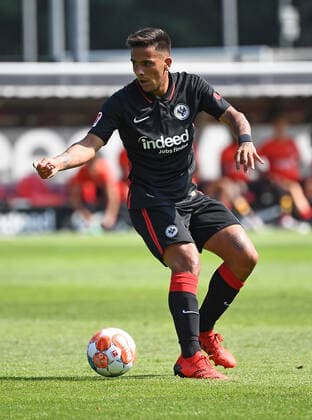 20 07 2021, xjhx, football test match, Eintracht Frankfurt FC Giessen emspor, v l Rodrigo Zalazar Eintracht Frankfurt DFL DFB REGULATIONS PROHIBIT ANY USE OF PHOTOGRAPHS as IMAGE SEQUENCES and or QUASI VIDEO Frankfurt am Main