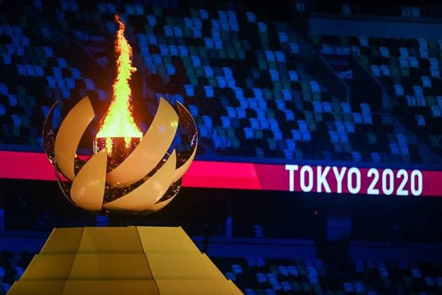 210723 The Olympic cauldron is lit during the Opening Ceremony of the Tokyo 2020 Olympic Games on July 23, 2021 in Tokyo Photo Jon Olav Nesvold BILDBYRAN COP 217 JM0166 bbeng olympic games olympics os ol olympiska spel olympiske leker tokyo2020 tokyo 2020 tokyo os tokyo ol inauguration inauguration ceremony opening ceremony opening ceremony fire olympic fire,  Copyright: JONxOLAVxNESVOLD BB210723JE051