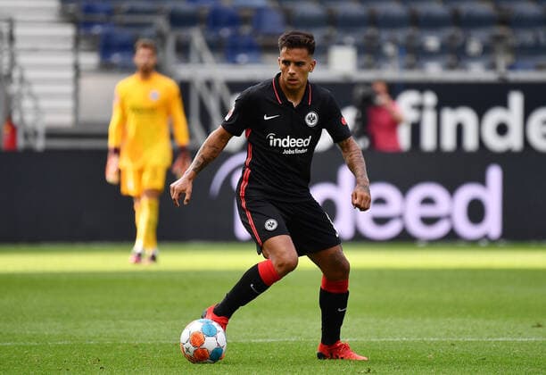 24 07 2021, xjhx, football test match, Eintracht Frankfurt RC Strasbourg emspor, v l Rodrigo Zalazar Eintracht Frankfurt FREISTELLER DFL DFB REGULATES PROHIBIT ANY USE OF PHOTOGRAPHS as IMAGE SEQUENCES and or QUASI VIDEO Frankfurt am Main