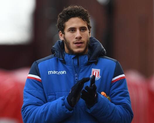 Mandatory Credit: Photo by Anna Gowthorpe Bpi Shutterstock (9304806cx) Ramadan Sobhi of Stoke City during the Premier League match at the bet365 Stadium, Stoke-on-Trent Stoke City v Newcastle United, Premier League, bet365 Stadium, Stoke-on-Trent, UK, 01 Jan 2018 EDITORIAL USE ONLY No use with unauthorised audio, video, data, fixture lists, club league logos or live services. Online in-match use limited to 75 images, no video emulation. No use in betting, games or single club league player publications. Stoke City v Newcastle United, Premier League, bet365 Stadium, Stoke-on-Trent, UK, 01 Jan 2018 EDITORIAL USE ONLY No use with unauthorised audio, video, data, fixture lists, club league logos or live services. Online in-match use limited to 75 images, no video emulation. No use in betting, games or single club league player publications. Copyright: xAnnaxGowthorpe Bpi Shutterstockx 9304806cx