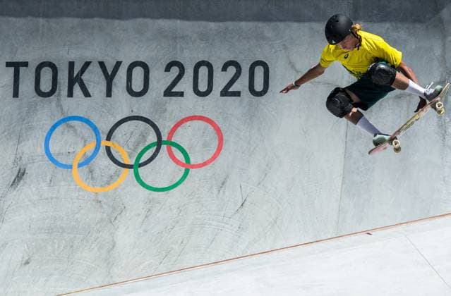 210805 Keegan Palmer of Australia at a warm up run before competing in Men s Skateboarding Park during day 13 of the Tokyo 2020 Olympic Games on August 5, 2021 in Tokyo Photo Joel Marklund PICTURE CODE JM JM0188 bbeng skateboard skateboarding olympic games olympics os ol olympiska spel olympic games tokyo2020 tokyo 2020 tokyo os tokyo ol,  Copyright: JOELxMARKLUND BB210805JM051