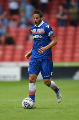 Mandatory Credit: Photo by Ryan Browne BPI Shutterstock (8973057co) Ramadan Sobhi of Stoke City. Sheffield United v Stoke City, Pre season friendly, Bramall Lane Stadium, Sheffield, UK - 25 July 2017 Sheffield United v Stoke City, Pre season friendly, Bramall Lane Stadium, Sheffield, UK - 25 July 2017  Copyright: xRyanxBrowne BPI Shutterstockx 8973057co