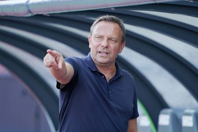 Photo Manuel Geisser 21 08 2021 Stadium Letzigrund Football Men Super League Season 2021 2022 FC Zuerich Grasshopper Club Zuerich 2 1 Picture Andre Breitenreiter Coach FC Zuerich Single Picture Action