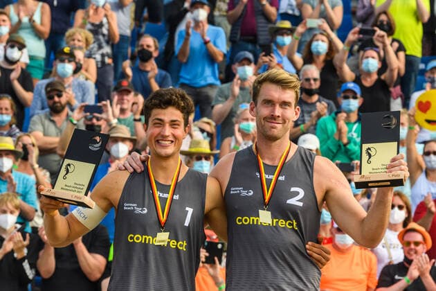German Beach Volleyball Championships, Timmendorfer Strand, 05 09 2021 Sven Winter, Alexander Walkenhorst German Beach Volleyball Championships on 05 09 2021, Timmendorfer Strand Copyright: xBEAUTIFULxSPORTS PeterxWeberx