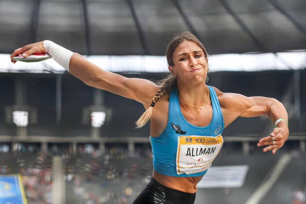 ISTAF Berlin, 12 09 2021 Valarie Allman USA ISTAF on 12 09 2021 at the Olympic Stadium in Berlin GER Copyright: xBEAUTIFULxSPORTS AxelxKohringx