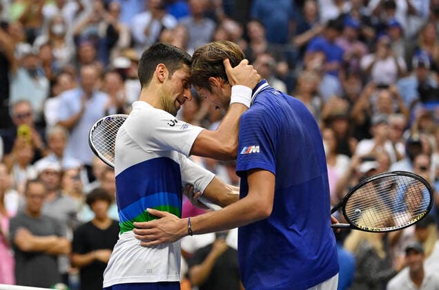 2021 US Open Men s Single Final Winner Daniil Medvedev ,Russia Daniil Medvedev and Novak Djokovic ,Serbia