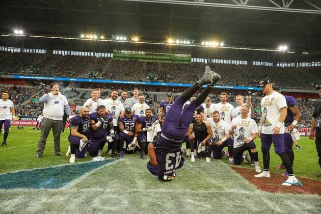 European League of Football Championship Game Hamburg Sea Devils vs Frankfurt Galaxy, 26 09 2021 European League of Football Championship Game Hamburg Sea Devils vs Frankfurt Galaxy 26 09 2021 in Dusseldorf Copyright: xBEAUTIFULxSPORTS KennyxBeelex