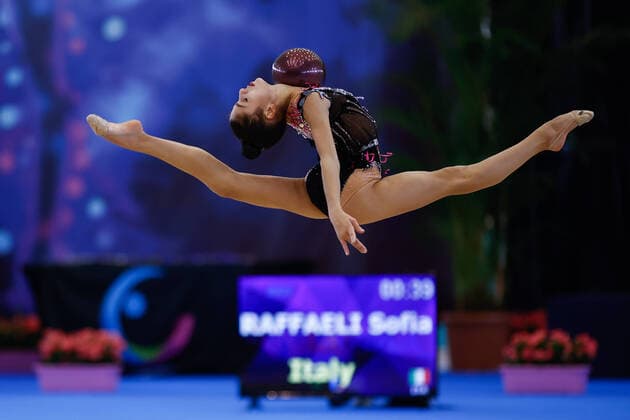 Grand Prix Marbella and International Tournament in Rhythmic Gymnastics 17 10 2021 Sofia Raffaeli ITA at apparatus finals Grand Prix Marbella and International Tournament in Rhythmic Gymnastics on 17 10 2021 at the Palacio de los Deportes Elena Benitez in Marbella Copyright: xBEAUTIFULxSPORTS U.xFassbenderx