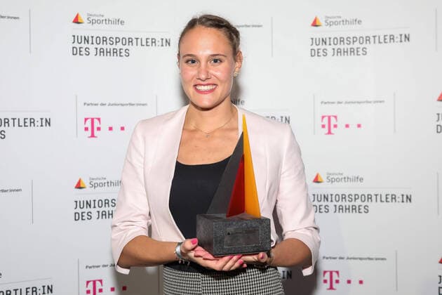 Junior Athlete of the Year, 23 10 2021 Sarah Vogel Pole Vault becomes Junior Athlete of the Year 2021 Junior Athlete of the Year 23 10 2021 in Düsseldorf, Germany Copyright: xBEAUTIFULxSPORTS KennyxBeelex