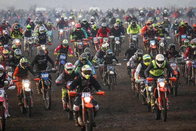 TOFTA 20211030 Drivers in action during the Gotland Grand National enduro race, that takes place for the 38th year in row, at Tofta shooting range on the island of Gotland, Sweden, on Oct 30, 2021 GGN is one of the world s largest enduro races TOFTA SWEDEN x1037x,  Copyright: xSorenxAndersson TTx SWEDEN ENDURO GOTLAND GRAND NATIONAL