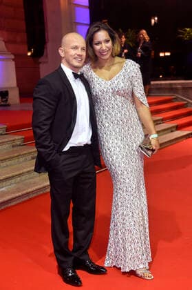 Fabian Hambüchen with girlfriend Viktoria Feldbusch at the 39 German Sports Press Ball 2021 at the Alte Oper Frankfurt, 06 11 2021 Foto:xN.xKubelkax xFuturexImage