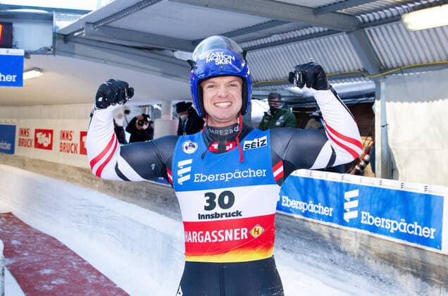 18 12 2021 Olympic Ice Canal Innsbruck, Igls, Tyrol, Austria Bobsleigh Track Innsbruck Igls Luge Artificial Track Luge Eberspächer Luge World Cup 2021 22 Men Picture 30 Wolfgang Kindl AUT
