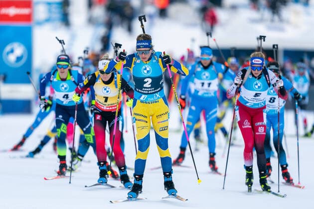 211219 In this handout photo from the International Biathlon Union Elvira Oeberg SWE, competes in IBU World Cup on December, 19 in Annecy Photo Thibaut IBU Handout BILDBYRAN biathlon biathlon biathlon biathlon biathlon world cup sweden,  Copyright: Thibaut IBU BB211219BB860