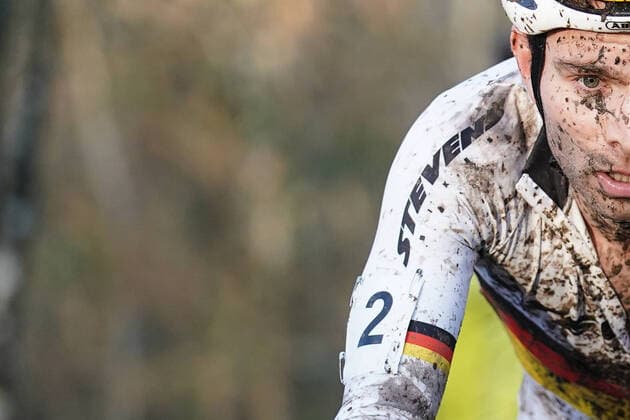 Cyclocross Course PÃ tange, Petange 1 1 2022, International Cyclocross, Cyclocross, Cyclo-cross, PÃ tange, Petange, Petingen, Luxembourg, vl Marcel Meisen Alpecin Fenix, Germany, GER