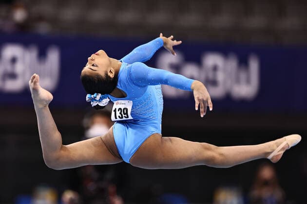 Tiana Sumanasekera, USA, during team challenge juniors at 2022 DTB Pokal in Stuttgart 19 03 2022