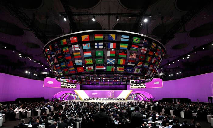 FIFA Congress Doha 2022 Qatar FIFA Qatar Congress Doha 2022 on 31 03 2022 in Doha Copyright: xLacixPerenyix