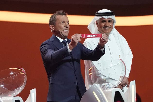 Lothar Matthäus Germany draws Germany Doha 01 04 2022 World Cup finals draw at DECC in Doha