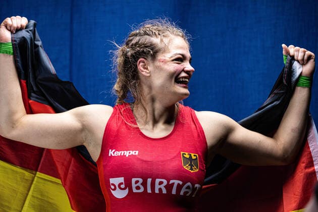 Wrestling European Championships 2022 72kg WW Anna Carmen SCHELL GER Budapest BOK Sportcsarnok Hungary Copyright: xUnitedxWorldxWrestlingx xKadirxCaliskanx cal
