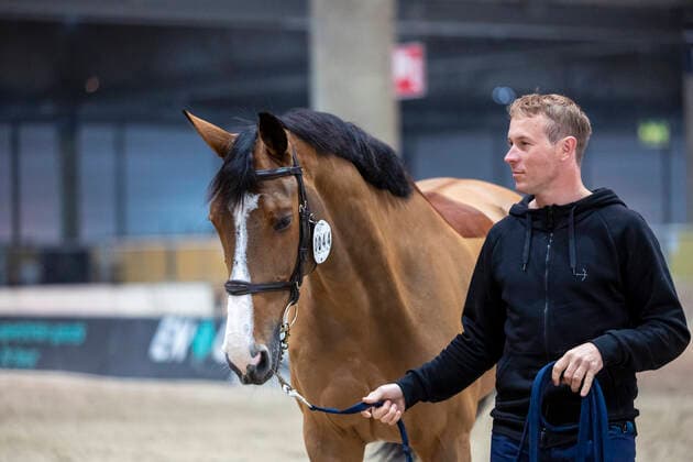 LEIPZIG Partner Horse FEI World Cup Finals 2022, LEIPZIG Partner Horse FEI World Cup Finals 2022 WILL David GER , C Four 2 VET Check CSI W LONGINES FEI JUMPING WORLD CUPâ ¢ Leipzig, Fair 05 April 2022
