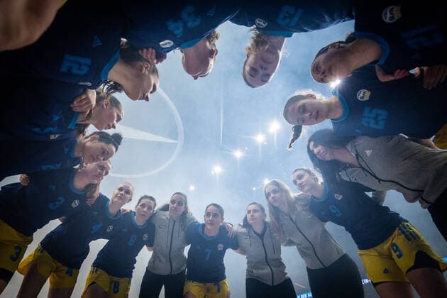Basketball Berlin 15 04 2022 season 2021 2022 2 Bundesliga Women Women 2 DBBL promotion round Alba Berlin Rhein Main Baskets Team Alba before the game