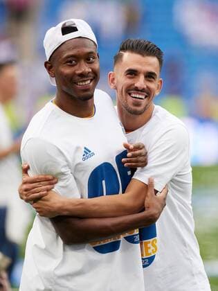 Mandatory Credit: Photo by Pressinphoto Shutterstock (12918600am) David Alaba and Daniel Ceballos of Real Madrid Real Madrid v RCD Espanyol, La Liga 2021-2022, date 34. Football, Santiago Bernabeu Stadium, Madrid, Spain - 30 Apr 2022 EDITORIAL USE ONLY No use with unauthorised audio, video, data, fixture lists (outside the EU), club league logos or live services. Online in-match use limited to 45 images (+15 in extra time). No use to emulate moving images. No use in betting, games or single club league player publications services. Real Madrid v RCD Espanyol, La Liga 2021-2022, date 34. Football, Santiago Bernabeu Stadium, Madrid, Spain - 30 Apr 2022 EDITORIAL USE ONLY No use with unauthorised audio, video, data, fixture lists (outside the EU), club league logos or live services. Online in-match use limited to 45 images (+15 in extra time). No use to emulate moving images. No use in betting, games or Copyright: xPressinphoto Shutterstockx 12918600am