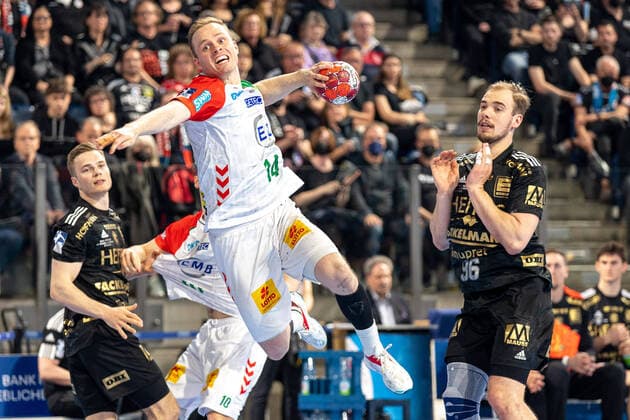 Omar Ingi Magnusson SC Magdeburg, 14 , HC Erlangen vs SC Magdeburg, Handball, Bundesliga, 29 Matchday, 07 05 2022 HC Erlangen vs SC Magdeburg, Handball, Bundesliga, 29 Matchday, 07 05 2022 Nuernberg Copyright: xEIBNER GuenerxSantemizx HCE_GSZ