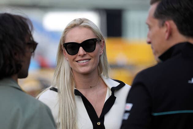 Lindsey Vonn USA former ski racer as guest of Jaguar TCS Racing, Formula E pit lane, Tempelhof, Berlin E Prix, 12 05 2022