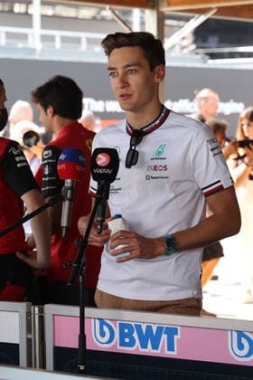 63 George Russell (GBR, Mercedes-AMG Petronas F1 Team), F1 Grand Prix of Spain at Circuit de Barcelona-Catalunya on May 20, 2022 in Barcelona, Spain. (Photo by HOCH ZWEI Italy Photo Press) (Verwendung nur in Deutschland - GERMANY ONLY) *** 63 George Russell GBR, Mercedes AMG Petronas F1 Team , F1 Grand Prix of Spain at Circuit de Barcelona Catalunya on May 20, 2022 in Barcelona, Spain Photo by HOCH ZWEI Italy Photo Press Use only in Germany GERMANY ONLY