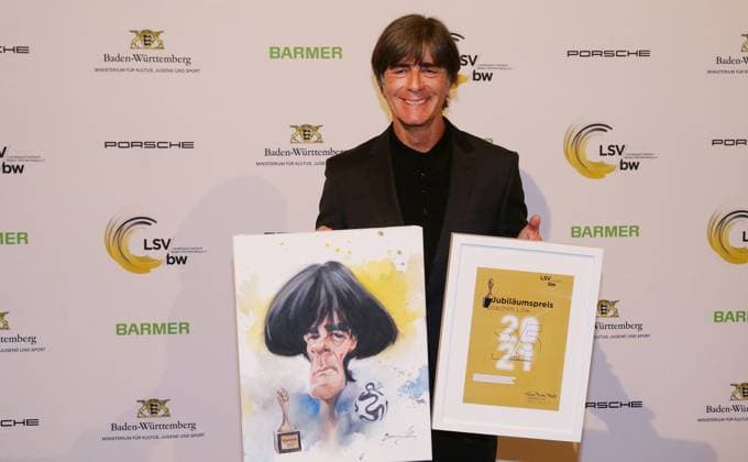 Stuttgart , Landessportverband Baden Württemberg awards the Trainer Prize for the 25th time , v Anniversary Prize for Joachim Löw
