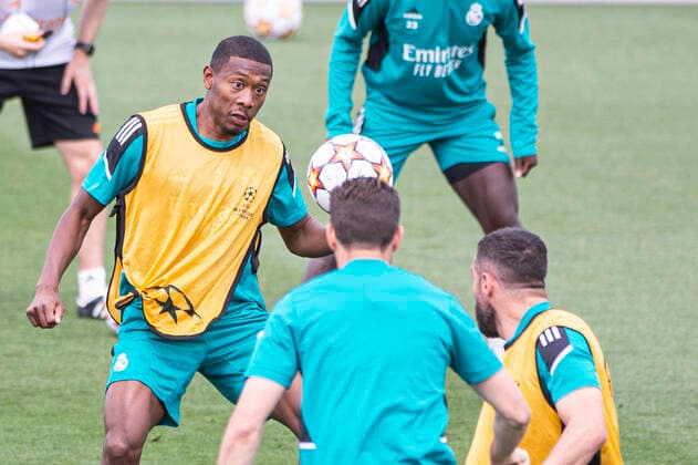 24 05 2022, Madrid, Spain David Alaba of Real Madrid CF in action during open media day Real Madrid at Ciudad deportiva Real Madrid on 24 Mal 2022 in Madrid Spain Madrid Ciudad deportiva Real Madrid Community of Madrid Spain  Copyright: xJustPictures.ch Eurasiax-xAlvaroxMedrandax