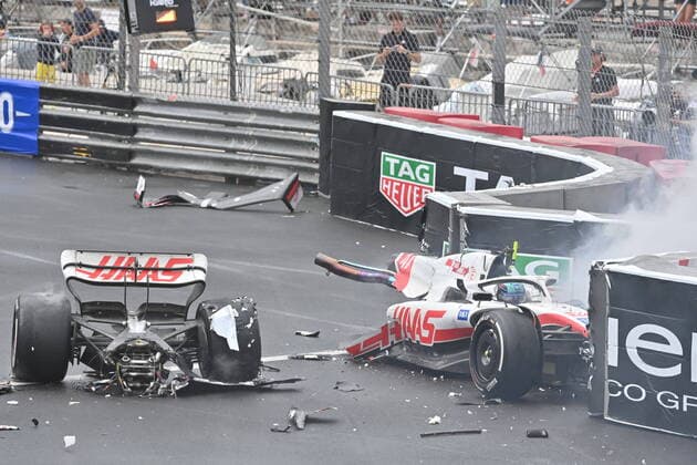 Bilder des Jahres 2022, Sport 05 Mai Sport Themen der Woche KW21 Sport Bilder des Tages crash, accident, 47 SCHUMACHER Mick (ger), Haas F1 Team VF-22 Ferrari, action during the Formula 1 Grand Prix de Monaco 2022, 7th round of the 2022 FIA Formula One World Championship, WM, Weltmeisterschaft on the Circuit de Monaco, from May 27 to 29, 2022 in Monte-Carlo, Monaco - F1 - MONACO GRAND PRIX 2022 - Race DPPI Panoramic 00122019_29-05-2022-MCO-4124-PVE
