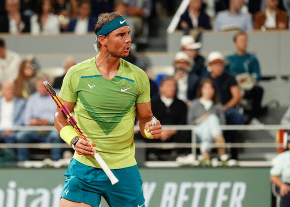 French Open 2022, Rafael Nadal makes fist and cheers,jubilation,joy,emotion Copyright: xJuergenxHasenkopfx