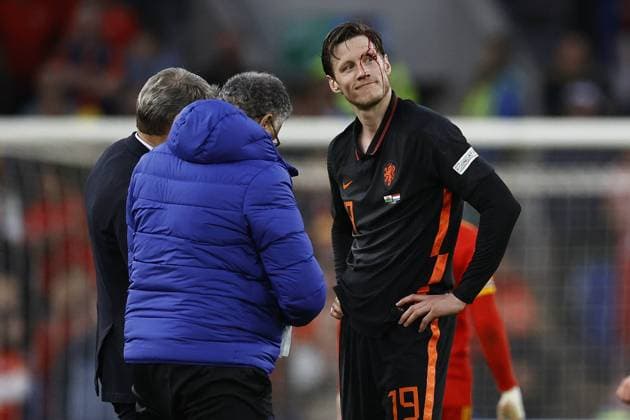 CARDIFF Wout Weghorst of Holland during the UEFA Nations League match between Wales and the Netherlands at Cardiff City Stadium on June 8, 2022 in Cardiff, Wales ANP MAURICE VAN STEEN UEFA Nations League Path Group 4 2021 2022 xVIxANPxSportx xxANPxIVx 450066741 originalFilename: 450066741.jpg