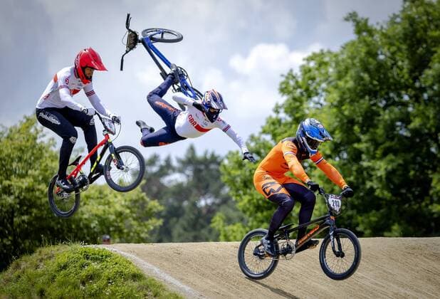 PAPENDAL Jay Schippers 203 in action during the fourth BMX World Cup competition ANP ROBIN VAN LONKHUIJSEN xVIxANPxSportx xxANPxIVx 450315367 originalFilename: 450315367.jpg