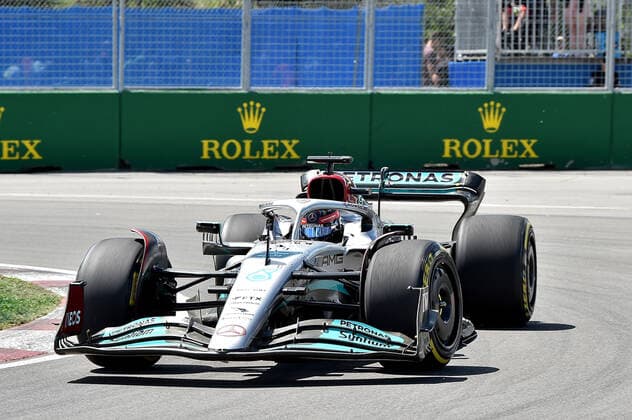 17 06 2022, Circuit Gilles Villeneuve, Montreal, FORMULA 1 AWS GRAND PRIX DU CANADA 2022 , in the picture George Russell GBR , Mercedes AMG Petronas Formula One Team Photo EU Images Montreal Circuit Gilles Villeneuve Quebec Canada  eu-images-506