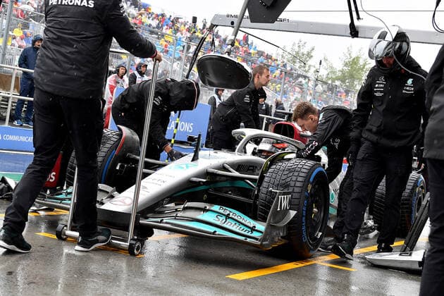 18 06 2022, Circuit Gilles Villeneuve, Montreal, FORMULA 1 AWS GRAND PRIX DU CANADA 2022 , in the picture George Russell GBR , Mercedes AMG Petronas Formula One Team Photo EU Images Montreal Circuit Gilles Villeneuve Quebec Canada  eu-images-506