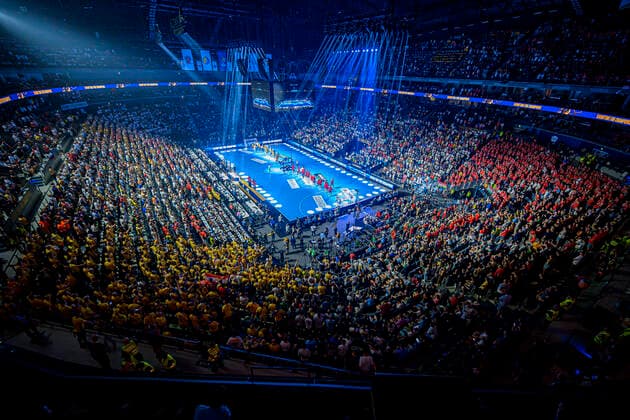 Cologne, Germany 18 June 2022 Handball EHF CL Final4 21 22 Semifinal THW Kiel vs Barca Overview Lanxess Arena Cologne Lanxess Arena North Rhine-Westphalia Germany