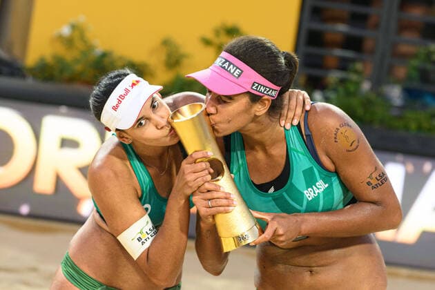 Beach Volleyball World Championship, Rome on 19 06 2022 Eduarda Santos Lisboa Duda, BRA , Ana Patricia Silva Ramos BRA Worldchampions 2022 Beach Volleyball World Championship, Rome on 19 06 2022 Copyright: xBEAUTIFULxSPORTS PeterxWeberx
