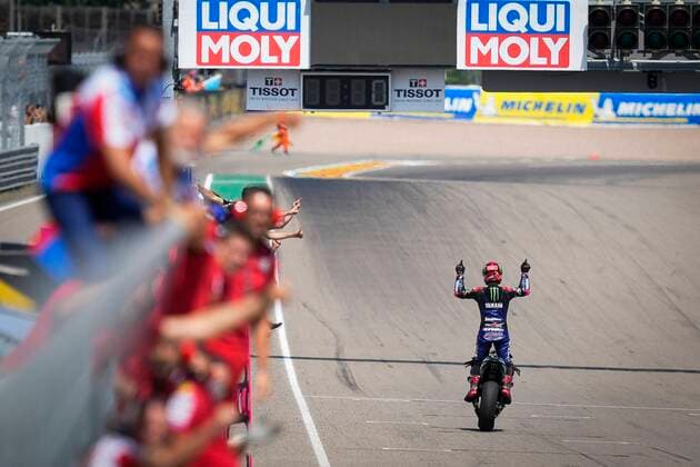 Races of MotoGP Liqui Moly Motorrad Grand Prix Deutschland at Sachsenring Circuit June 19, 2022 In picture Fabio Quartararo Races of MotoGP Liqui Moly Motorrad Grand Prix Deutschland at Sachsenring Circuit June 19, 2022 POOL MotoGP com Cordon Press Images will be for editorial use only Mandatory credit MotoGP com Cordon Press