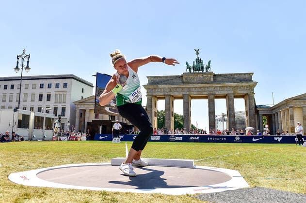 23 06 2022, xkaix, athletics shot put women, German Championships 2022 emspor, v l Sara Gambetta SV Halle Berlin kp